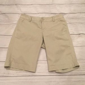 6 Eddie Bauer cotton spandex classic khaki shorts